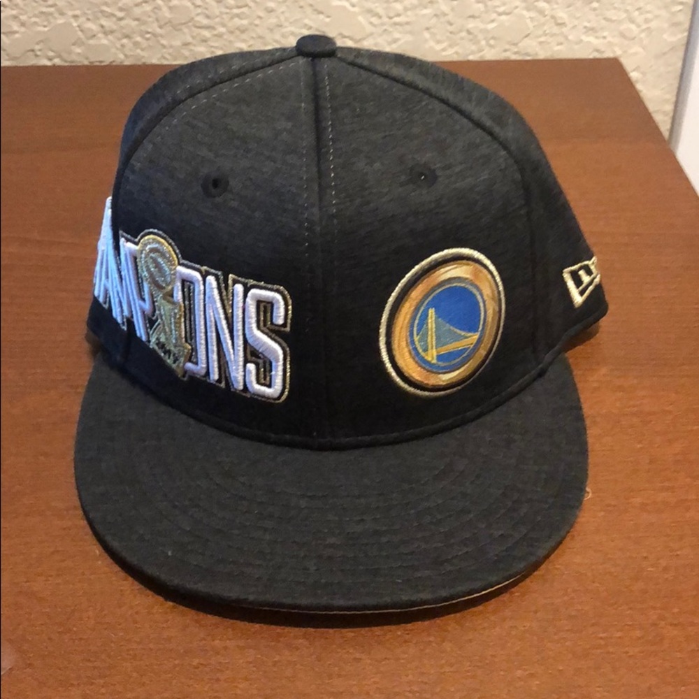 Golden state worries championship snap back hat